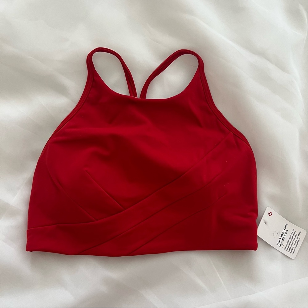 Lululemon Flow Y Wrap-Front High-Neck Bra
Size 6